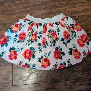 Girl's Joe Fresh Floral Skirt Size M 7/8